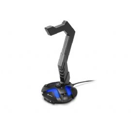 SHARKOON HEADSET STAND VIRTUAL 7.1,CON LED BLU, WINDOWS 7/8/10, MAC OS/X SOLO STEREO - X-REST 7.1