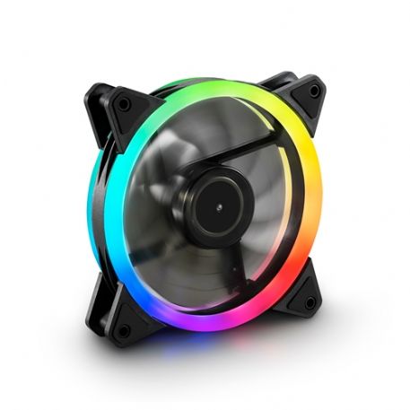 SHARKOON VENTOLA CASE SHARK BLADES PWM RGB RING FAN 120X120X25, PWM - SHARK BLADES PWM RGB