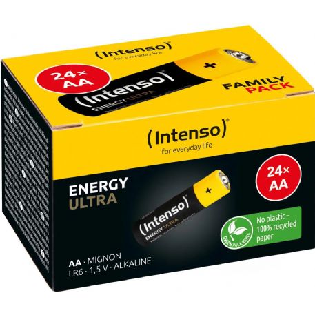 INTENSO BATTERIE ALCALINE ENERGY ULTRA AA LR6 24PCS PAPER BOX - 7501824