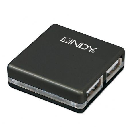 LINDY MINI HUB USB 2.0 4 PORTE - 42742-A