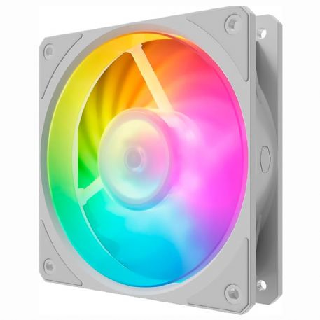 COOLER MASTER VENTOLA MOBIUS 120P ARGB WHITE EDITION 120X25, ARGB GEN2, 02400 RPM - MFZ-M2DW-24NP2-R1